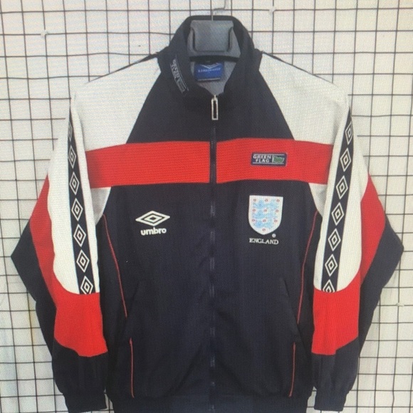 Umbro Black Red and White Windbreaker